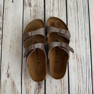 Birkenstock Taupe Double Strap Sandals